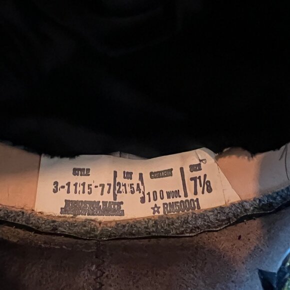 Dobbs Fifth Avenue 100% Wool Hat Vintage, Gray, Size 7 1/8, Great Look! - Picture 12 of 16